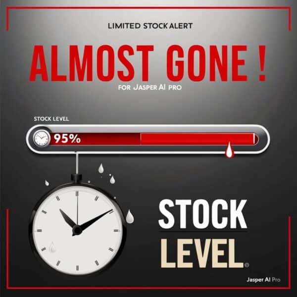Urgent limited stock alert for Jasper AI Pro