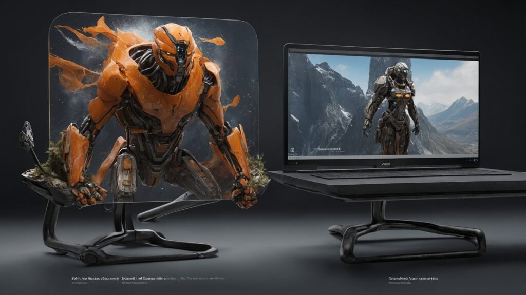 Comparison of cluttered ad-filled webpage versus clean ad-free Perplexity AI Pro experience