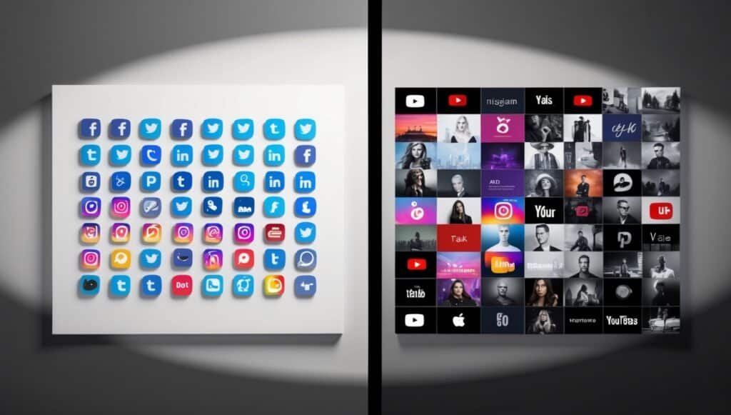 Comparison of video styles across different social media platforms