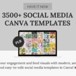 3500+ Editable Canva Social Media Templates – PLR License Included