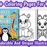 44+ Cute Animals Coloring Book Bundle for Kids – KDP Ready