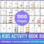 Mega kids editable activity book bundle for KDP