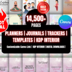 1000+ Canva Templates for Planners, Journals, and Trackers – Lifetime License