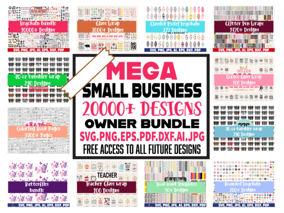 Mega SVG PNG Bundle with 20,000+ files