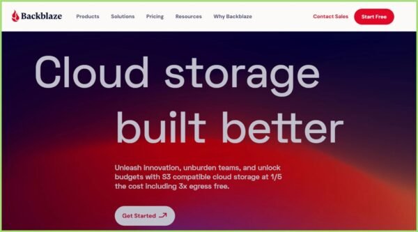 Backblaze Unlimited Cloud Backup Interface