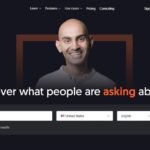 AnswerThePublic search data wheel interface