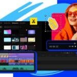 Movavi full suite interface showing video editing and effects panel