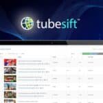 TubeSift dashboard showing video search and ad preview tools