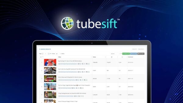 TubeSift dashboard showing video search and ad preview tools
